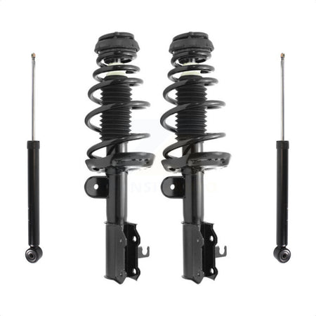 Front Rear Complete Suspension Shocks Strut And Coil Spring Mount Assemblies Kit For Chevrolet Volt - Left Right Side (Driver Passenger) K78M-100163 by Transit Auto