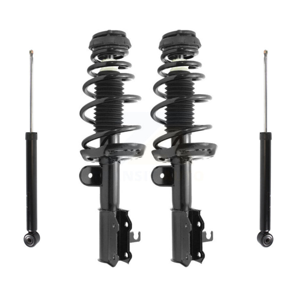Front Rear Complete Suspension Shocks Strut And Coil Spring Mount Assemblies Kit For Chevrolet Volt - Left Right Side (Driver Passenger) K78M-100163
