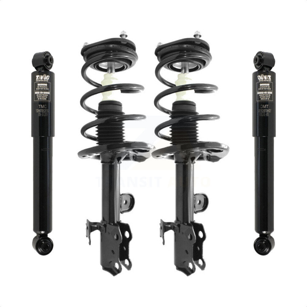 Front Rear Complete Suspension Shocks Strut And Coil Spring Mount Assemblies Kit For Toyota RAV4 Excludes Sport Package - Left Right Side (Driver Passenger) K78M-100168 by Transit Auto