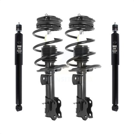 Front Rear Complete Suspension Shocks Strut And Coil Spring Mount Assemblies Kit For 2013 Nissan Sentra - Left Right Side (Driver Passenger) K78M-100184 by Transit Auto