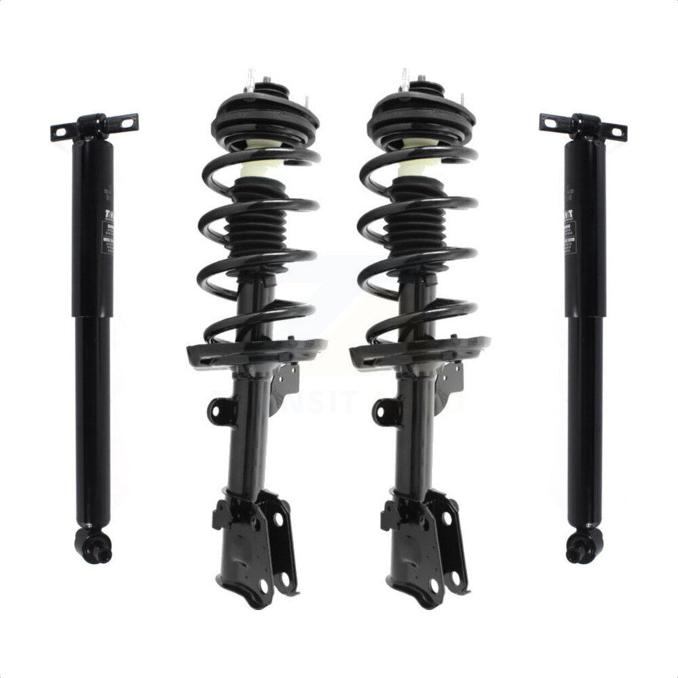 Front Rear Complete Suspension Shocks Strut And Coil Spring Mount Assemblies Kit For 2009-2015 Honda Pilot - Left Right Side (Driver Passenger) K78M-100190 by Transit Auto