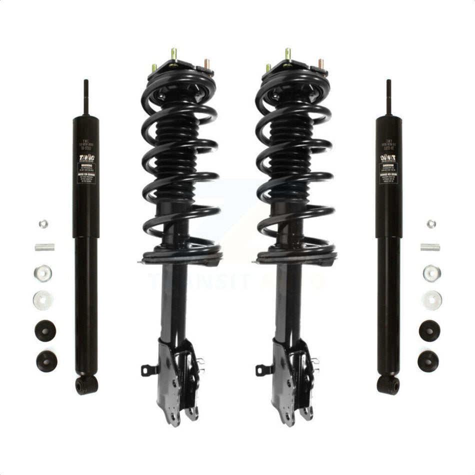 Front Rear Complete Suspension Shocks Strut And Coil Spring Mount Assemblies Kit For 2007-2009 Mazda CX-7 - Left Right Side (Driver Passenger) K78M-100191 by Transit Auto