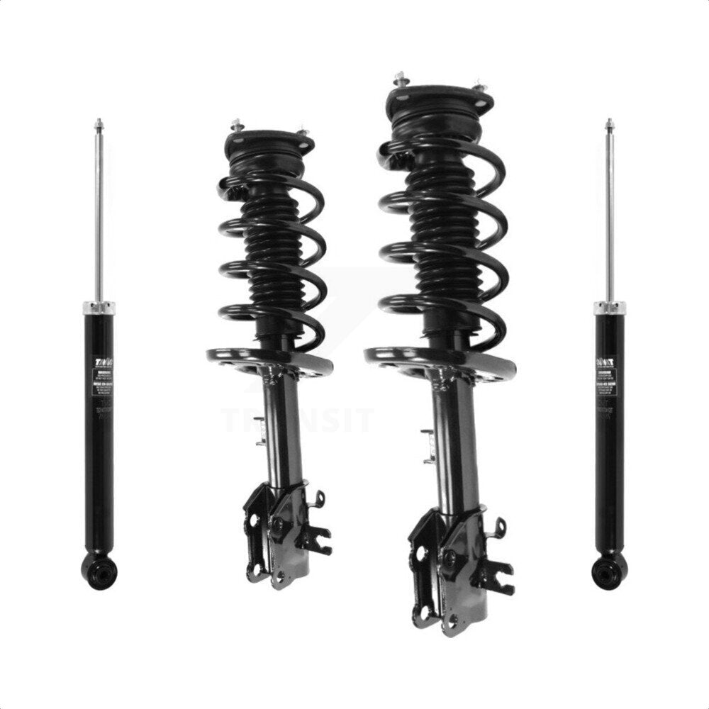 Front Rear Complete Suspension Shocks Strut And Coil Spring Mount Assemblies Kit For 2015-2016 Mazda CX-5 FWD Excludes All Wheel Drive - Left Right Side (Driver Passenger) K78M-100193 by Transit Auto