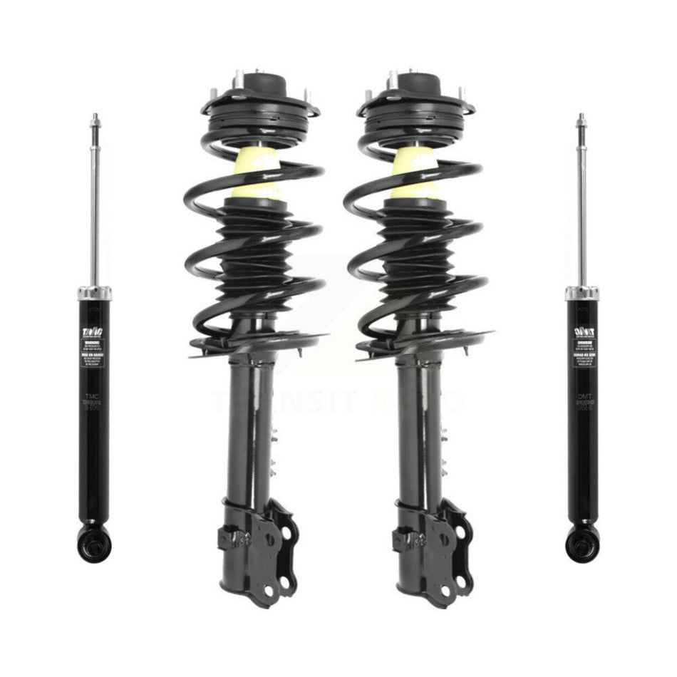 Front Rear Complete Suspension Shocks Strut And Coil Spring Mount Assemblies Kit For Kia Sportage Hyundai Tucson - Left Right Side (Driver Passenger) K78M-100195