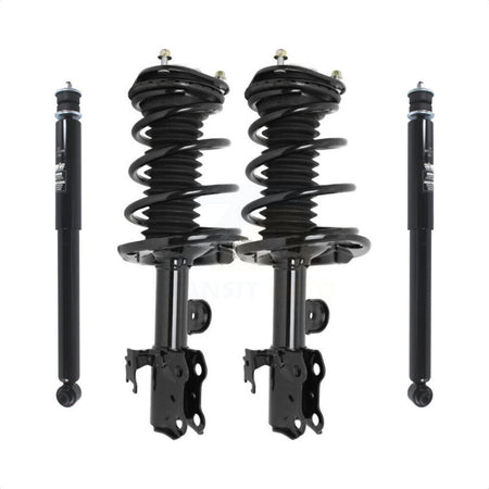 Front Rear Complete Suspension Shocks Strut And Coil Spring Mount Assemblies Kit For 2011-2016 Scion tC - Left Right Side (Driver Passenger) K78M-100198 by Transit Auto