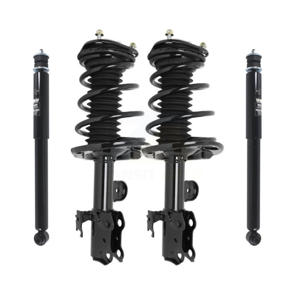 Front Rear Complete Suspension Shocks Strut And Coil Spring Mount Assemblies Kit For 2011-2016 Scion tC - Left Right Side (Driver Passenger) K78M-100198