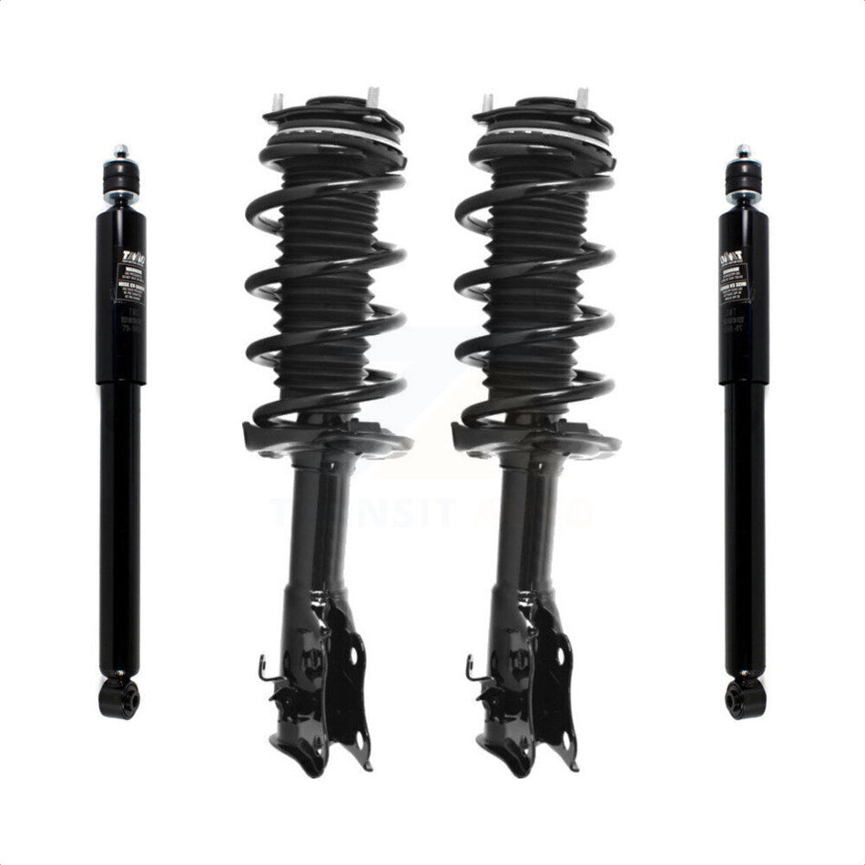 Front Rear Complete Suspension Shocks Strut And Coil Spring Mount Assemblies Kit For Honda Civic Excludes Sedan Si Models - Left Right Side (Driver Passenger) K78M-100199 by Transit Auto