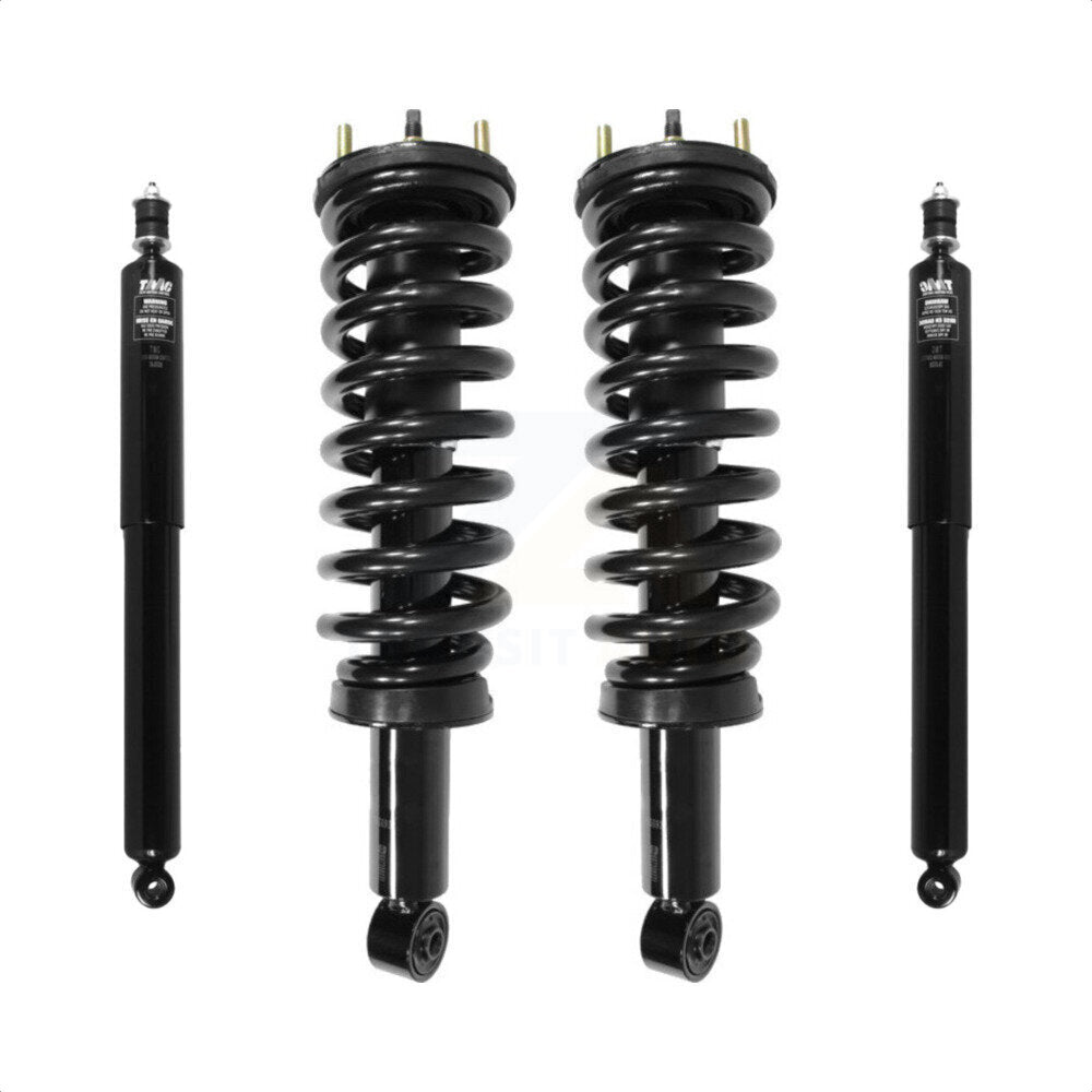 Front Rear Complete Suspension Shocks Strut And Coil Spring Mount Assemblies Kit For 2000-2006 Toyota Tundra 4WD Excludes TRD Package - Left Right Side (Driver Passenger) K78M-100205 by Transit Auto