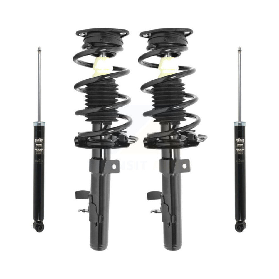 Front Rear Complete Suspension Shocks Strut And Coil Spring Mount Assemblies Kit For 2013-2019 Ford Escape - Left Right Side (Driver Passenger) K78M-100207