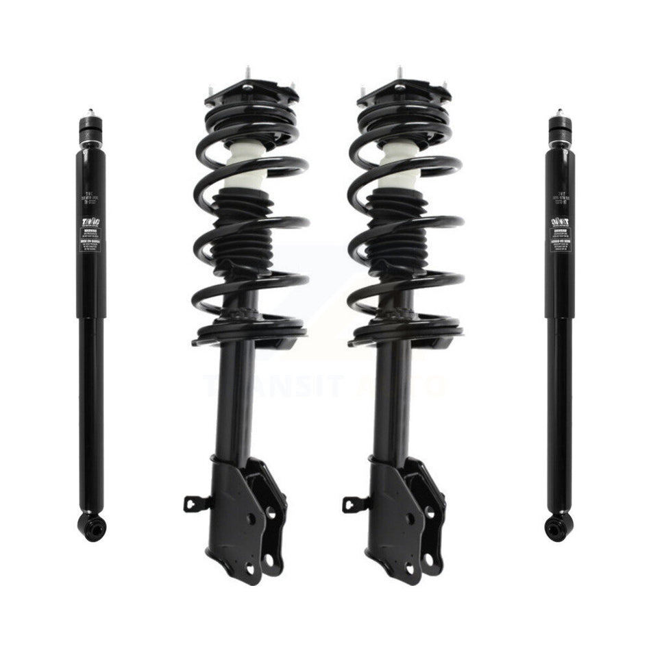 Front Rear Complete Suspension Shocks Strut And Coil Spring Mount Assemblies Kit For Ford Edge Lincoln MKX - Left Right Side (Driver Passenger) K78M-100209