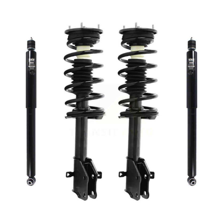 Front Rear Complete Suspension Shocks Strut And Coil Spring Mount Assemblies Kit For 2007-2010 Ford Edge Lincoln MKX - Left Right Side (Driver Passenger) K78M-100210