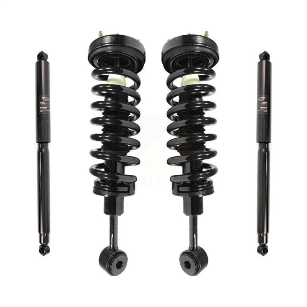 Front Rear Complete Shocks Strut And Coil Spring Assemblies Kit For 2004-2008 Ford F-150 4WD Excludes Wheel Drive Vehicles With Torsion Suspension Lift Kits K78M-100214 by Transit Auto