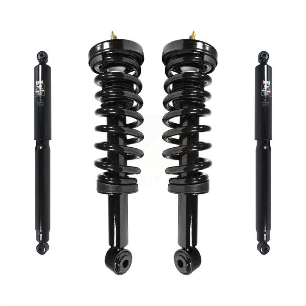 Front Rear Complete Suspension Shocks Strut And Coil Spring Mount Assemblies Kit For Ford F-150 Excludes Wheel Drive Torsion Left Right Side (Driver Passenger) K78M-100217 by Transit Auto