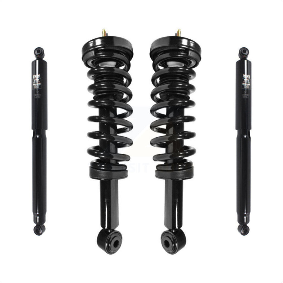 Front Rear Complete Suspension Shocks Strut And Coil Spring Mount Assemblies Kit For Ford F-150 Excludes Wheel Drive Torsion Left Right Side (Driver Passenger) K78M-100217 by Transit Auto