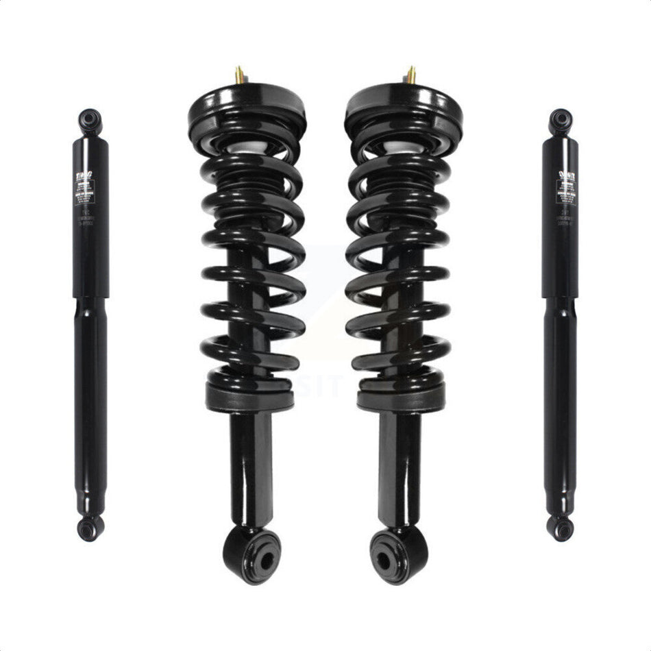 Front Rear Complete Suspension Shocks Strut And Coil Spring Mount Assemblies Kit For Ford F-150 Excludes Wheel Drive Torsion Left Right Side (Driver Passenger) K78M-100217