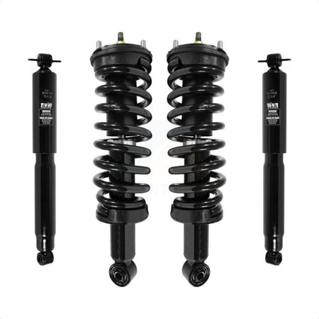 Front Rear Strut & Coil Spring Kit For Chevrolet Colorado GMC Canyon Excludes 17" Wheels 18" All Wheel Drive Vehicles with Torsion Bar RWD front springs K78M-100218 by Transit Auto