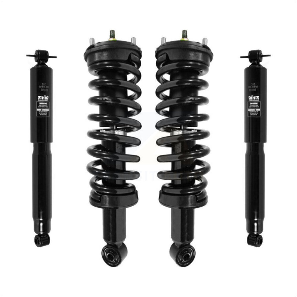 Front Rear Strut & Coil Spring Kit For Chevrolet Colorado GMC Canyon Excludes 17" Wheels 18" All Wheel Drive Vehicles with Torsion Bar RWD front springs K78M-100218
