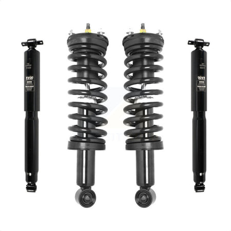 Front Rear Complete Shocks Strut & Coil Spring Kit For 2004-2008 Chevrolet Colorado GMC Canyon Fits 17" 18" Wheels; Excludes All Wheel Drive RWD with Torsion Bar front springs K78M-100222 by Transit Auto