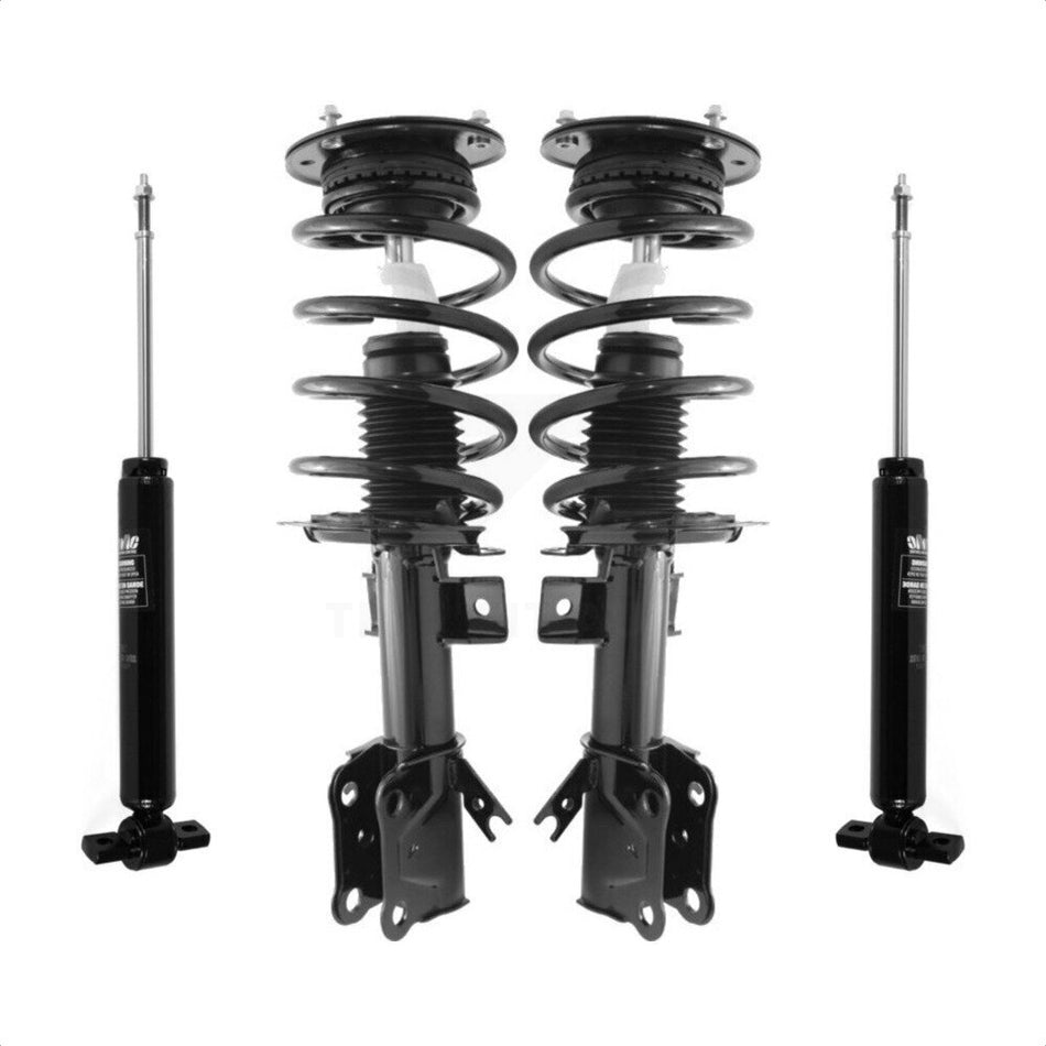 Front Rear Complete Suspension Shocks Strut And Coil Spring Mount Assemblies Kit For Ford Fusion - Left Right Side (Driver Passenger) K78M-100223 by Transit Auto