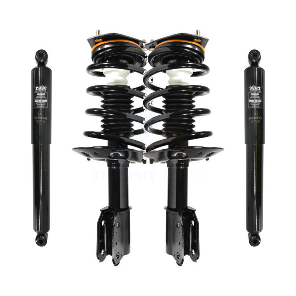Front Rear Complete Suspension Shocks Strut And Coil Spring Mount Assemblies Kit For Pontiac Montana Oldsmobile Silhouette Trans Sport Without Automatic Air Leveling System - K78M-100228