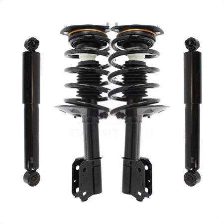 Front Rear Complete Suspension Shocks Strut And Coil Spring Mount Assemblies Kit For Buick Rendezvous Pontiac Aztek Without Automatic Air Leveling System - Left Right Side K78M-100229 by Transit Auto