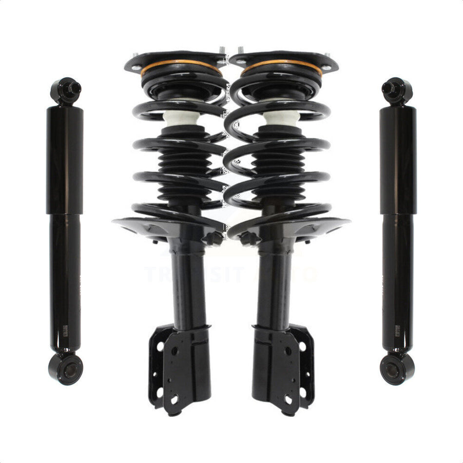 Front Rear Complete Suspension Shocks Strut And Coil Spring Mount Assemblies Kit For Buick Rendezvous Pontiac Aztek Without Automatic Air Leveling System - Left Right Side K78M-100229 by Transit Auto