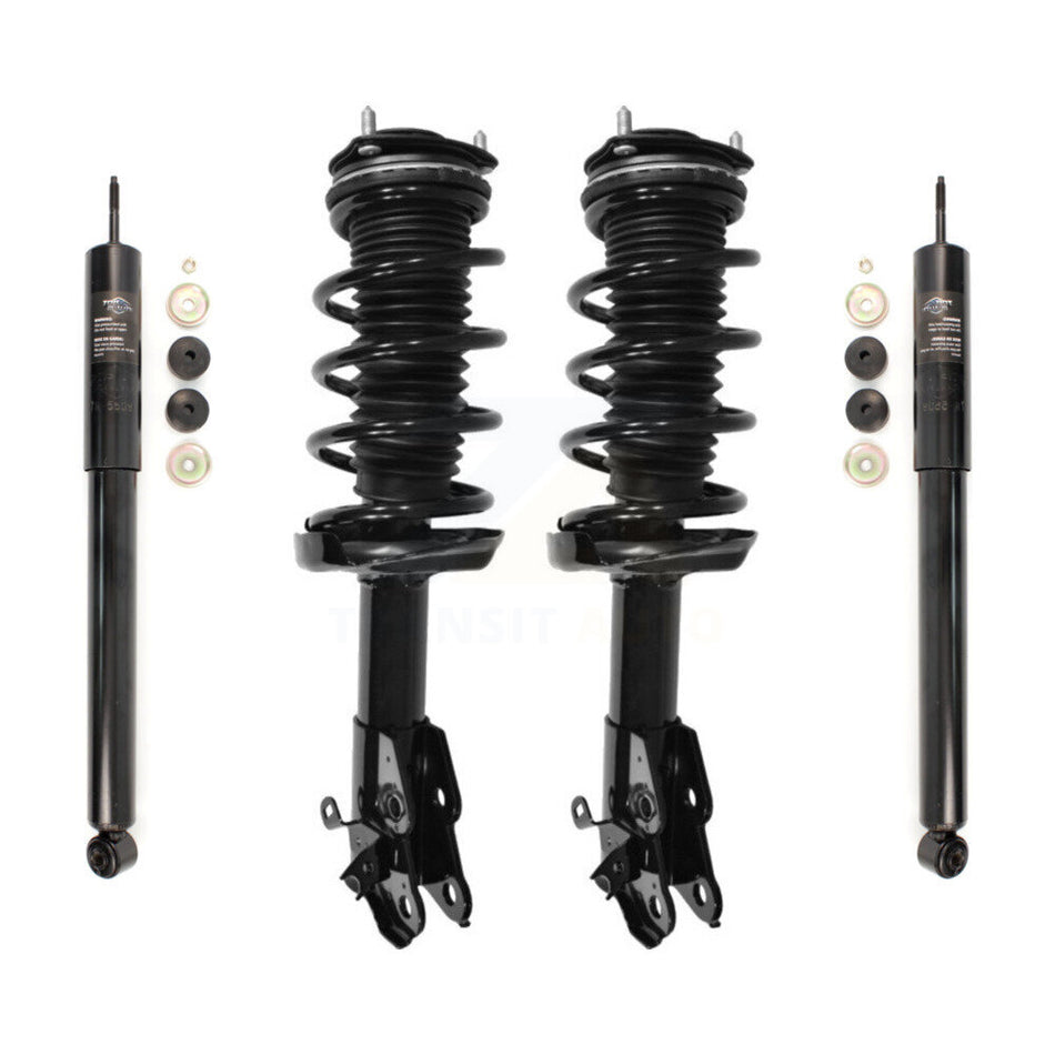 Front Rear Complete Suspension Shocks Strut And Coil Spring Mount Assemblies Kit For Honda Civic Acura CSX - Left Right Side (Driver Passenger) K78M-100242