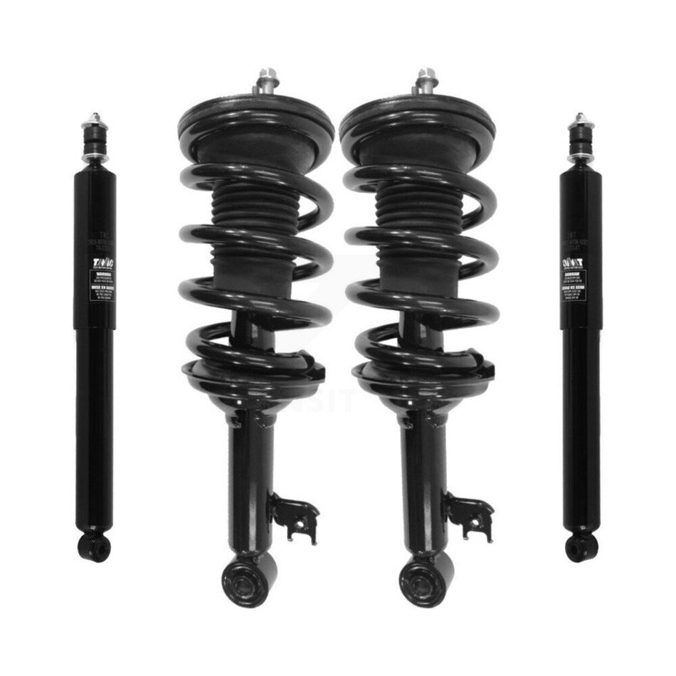 Front Rear Complete Suspension Shocks Strut And Coil Spring Mount Assemblies Kit For 2005-2015 Toyota Tacoma Base with RWD Fits Wheel Drive Models Only (Left Right) K78M-100248
