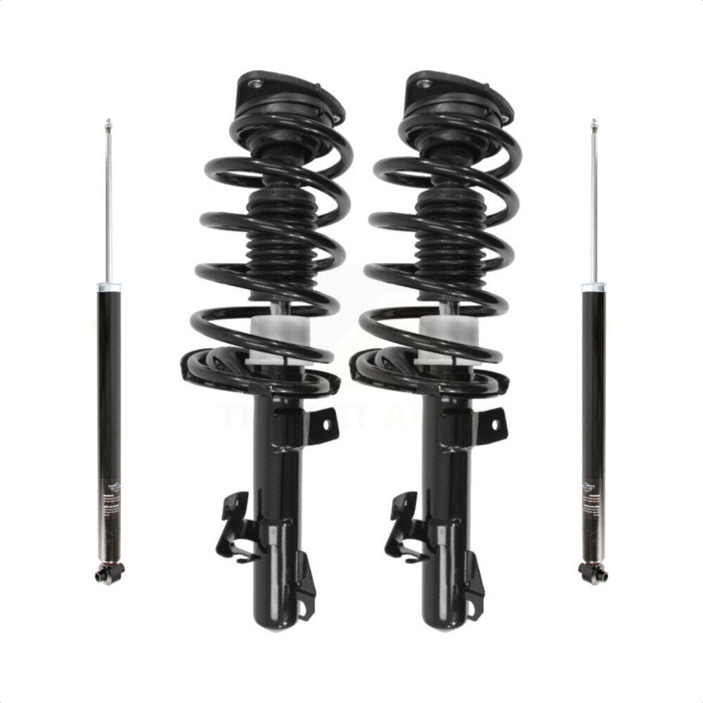 Front Rear Complete Suspension Shocks Strut And Coil Spring Mount Assemblies Kit For 2012-2015 Mazda 5 - Left Right Side (Driver Passenger) K78M-100252 by Transit Auto