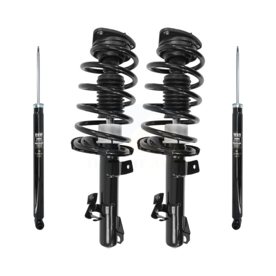 Front Rear Complete Suspension Shocks Strut And Coil Spring Mount Assemblies Kit For 2012-2015 Mazda 5 - Left Right Side (Driver Passenger) K78M-100252
