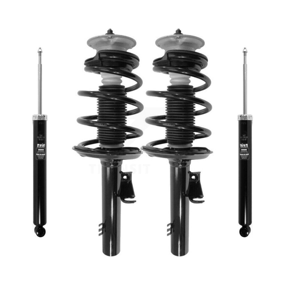 Front Rear Complete Suspension Shocks Strut And Coil Spring Mount Assemblies Kit For 2004-2010 BMW X3 - Left Right Side (Driver Passenger) K78M-100253