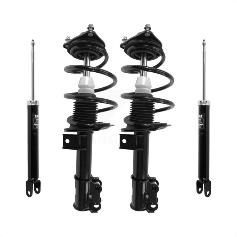 Front Rear Complete Suspension Shocks Strut And Coil Spring Mount Assemblies Kit For Kia Optima Hyundai Sonata - Left Right Side (Driver Passenger) K78M-100256 by Transit Auto