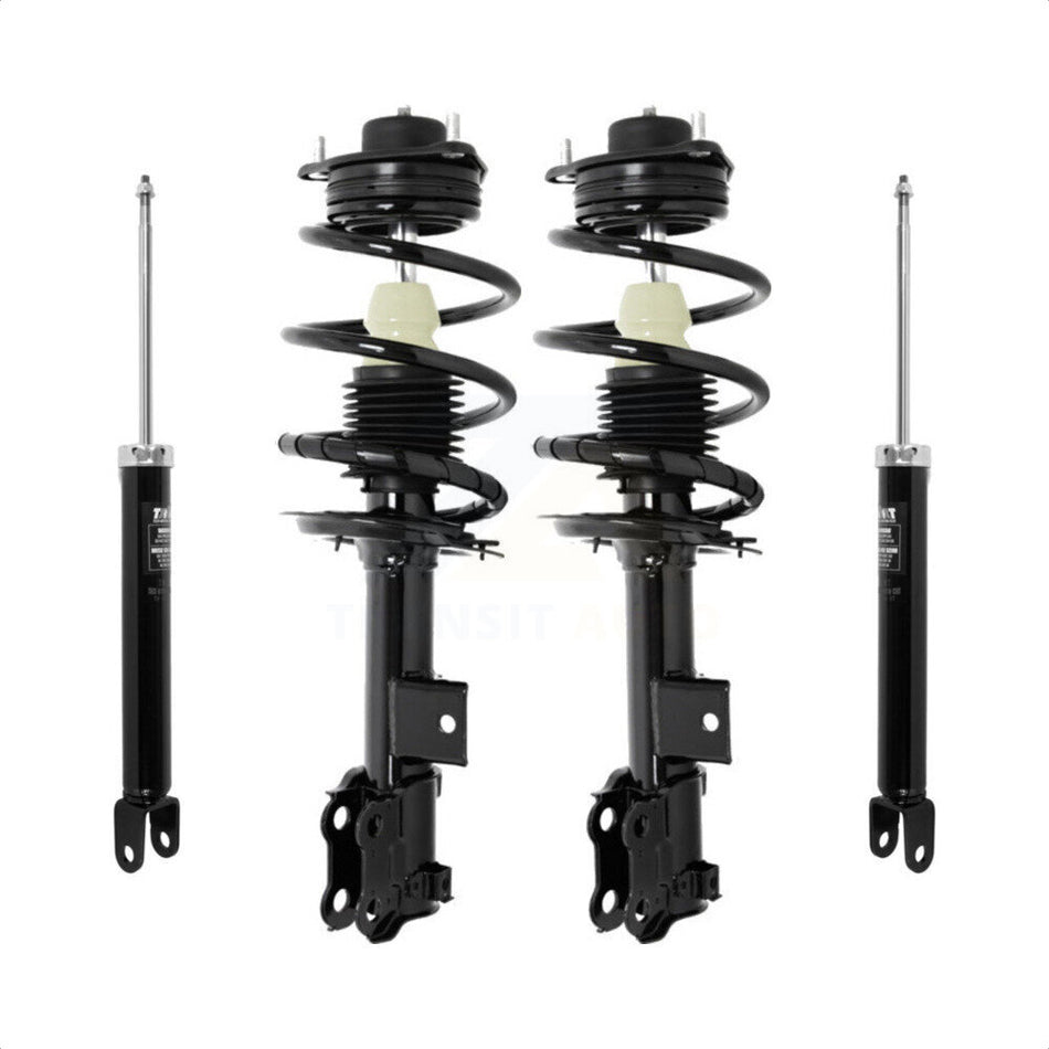 Front Rear Complete Suspension Shocks Strut And Coil Spring Mount Assemblies Kit For Kia Optima Hyundai Sonata - Left Right Side (Driver Passenger) K78M-100257 by Transit Auto