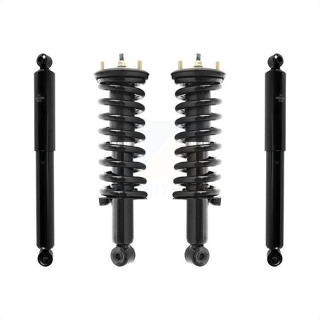 Front Rear Complete Suspension Shocks Strut And Coil Spring Mount Assemblies Kit For Nissan Frontier Excludes 4 Cylinder Engines - Left Right Side (Driver Passenger) K78M-100294 by Transit Auto