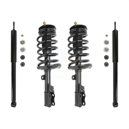 Front Rear Complete Suspension Shocks Strut And Coil Spring Mount Assemblies Kit For 2005-2010 Toyota Sienna AWD 8 Passenger Only - Left Right Side (Driver Passenger) K78M-100302 by Transit Auto