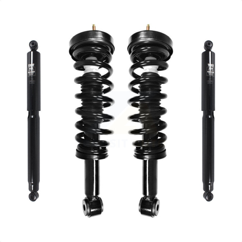 Front Rear Complete Suspension Shocks Strut And Coil Spring Mount Assemblies Kit For Ford F-150 Excludes All Wheel Drive Torsion Left Right Side (Driver Passenger) K78M-100308 by Transit Auto