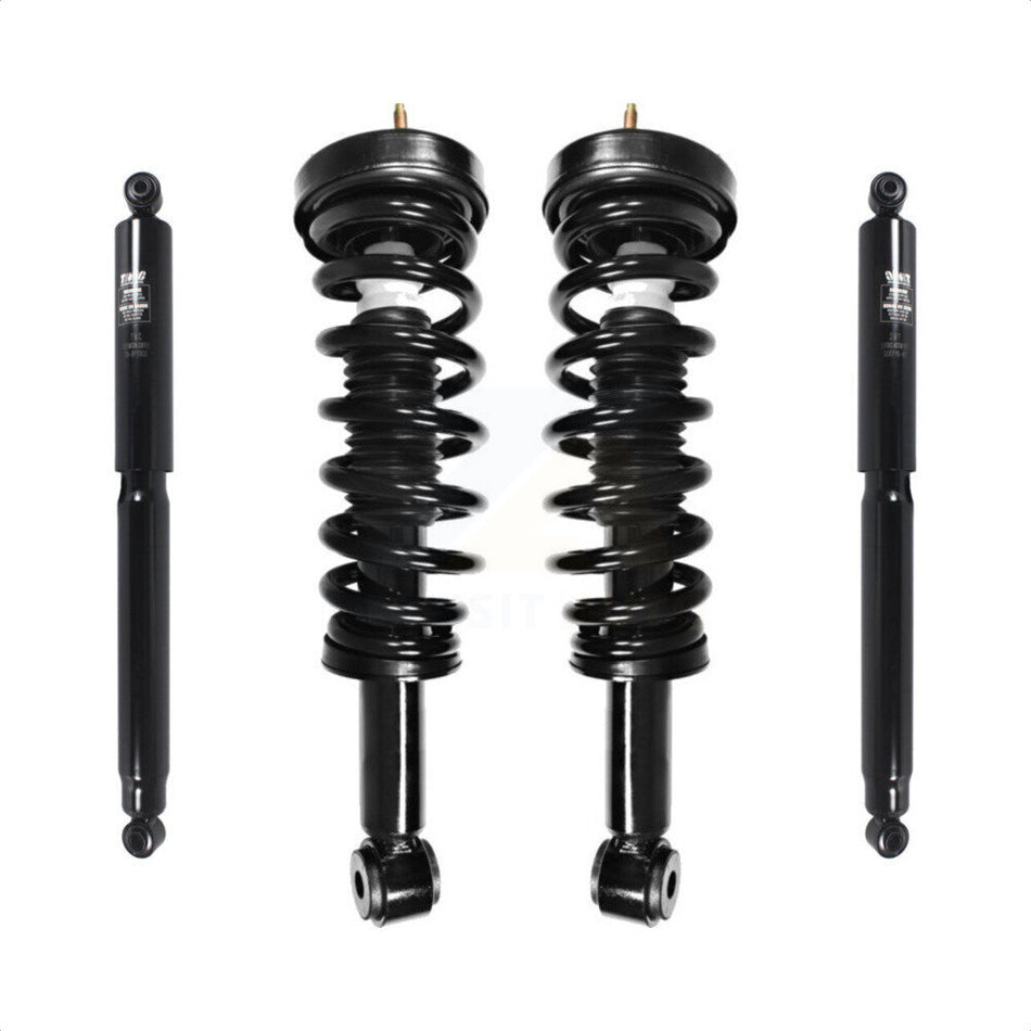 Front Rear Complete Suspension Shocks Strut And Coil Spring Mount Assemblies Kit For Ford F-150 Excludes All Wheel Drive Torsion Left Right Side (Driver Passenger) K78M-100308 by Transit Auto