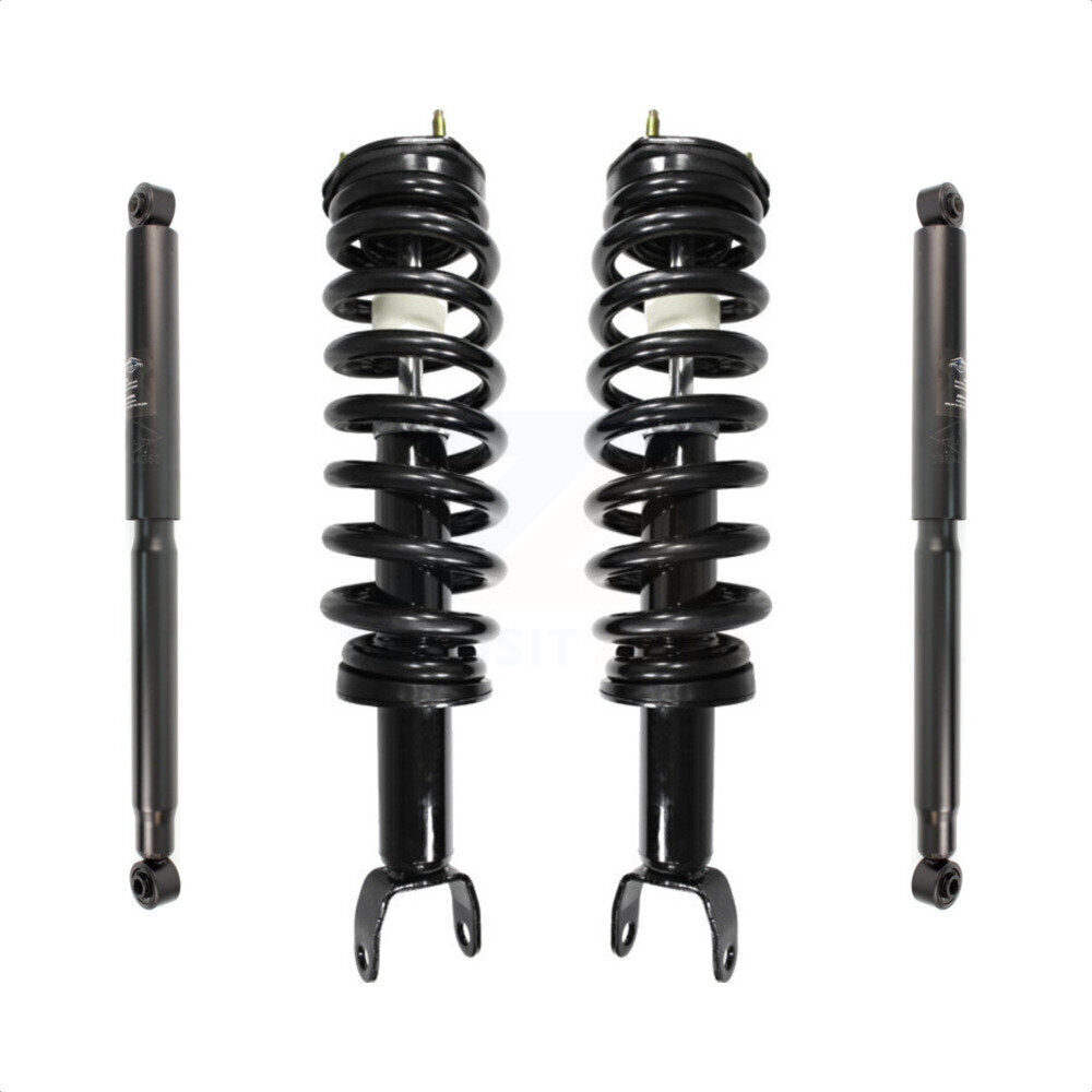 Front Rear Complete Shocks Strut Coil Spring Kit For 2006-2008 Dodge Ram 1500 Standard Cab Pickup Crew with 4WD Excludes Wheel Drive TRX4 Models SRT-10 K78M-100309 by Transit Auto