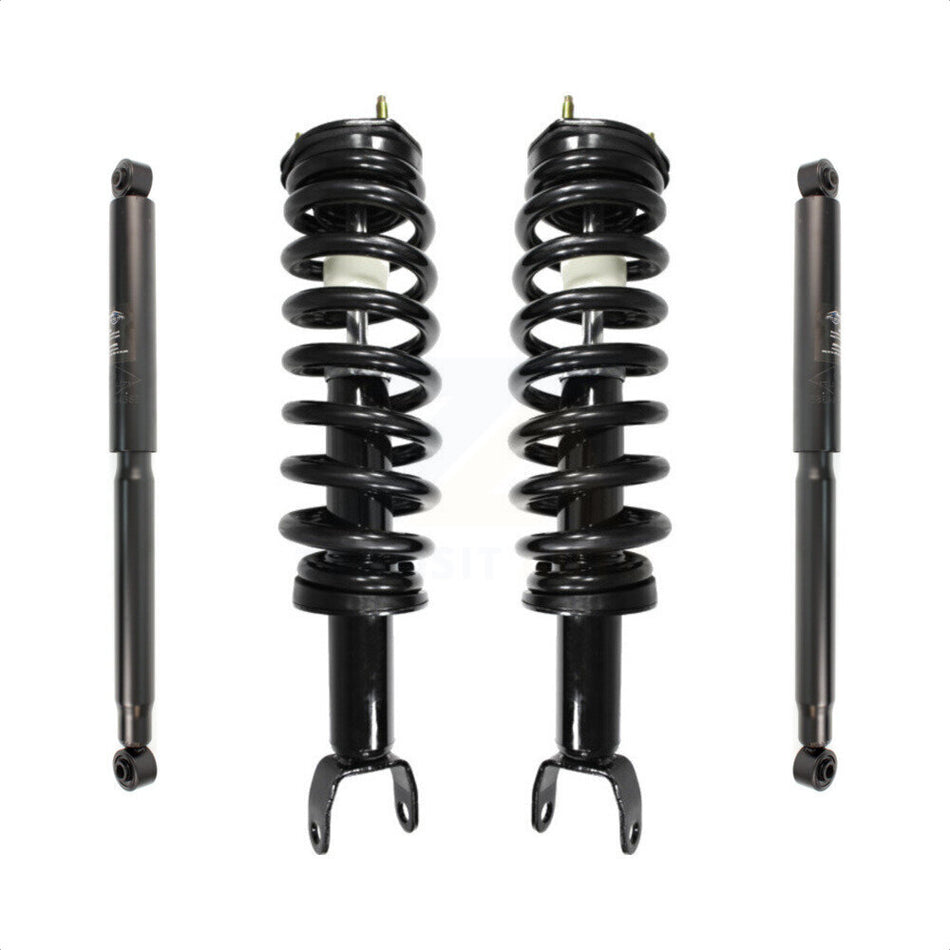 Front Rear Complete Shocks Strut Coil Spring Kit For 2006-2008 Dodge Ram 1500 Standard Cab Pickup Crew with 4WD Excludes Wheel Drive TRX4 Models SRT-10 K78M-100309
