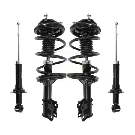 Front Rear Complete Suspension Shocks Strut And Coil Spring Mount Assemblies Kit For Mitsubishi Lancer Excludes Sportback; 2002-2005 ES Models - Left Right Side K78M-100310 by Transit Auto