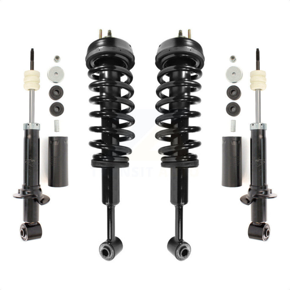 Front Rear Complete Suspension Shocks Strut And Coil Spring Mount Assemblies Kit For 2006-2010 Ford Explorer Mercury Mountaineer Not Compatible With Sport Trac Models - K78M-100311