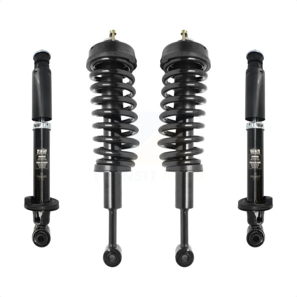 Front Rear Complete Suspension Shocks Strut And Coil Spring Mount Assemblies Kit For 2007-2010 Ford Explorer Sport Trac 4WD Excludes Wheel Drive - Left Right Side K78M-100312