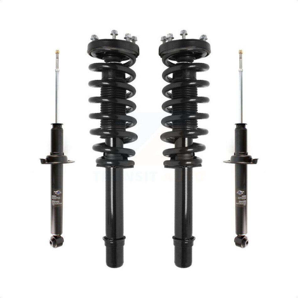 Front Rear Complete Suspension Shocks Strut And Coil Spring Mount Assemblies Kit For 2004-2008 Acura TL - Left Right Side (Driver Passenger) K78M-100313 by Transit Auto