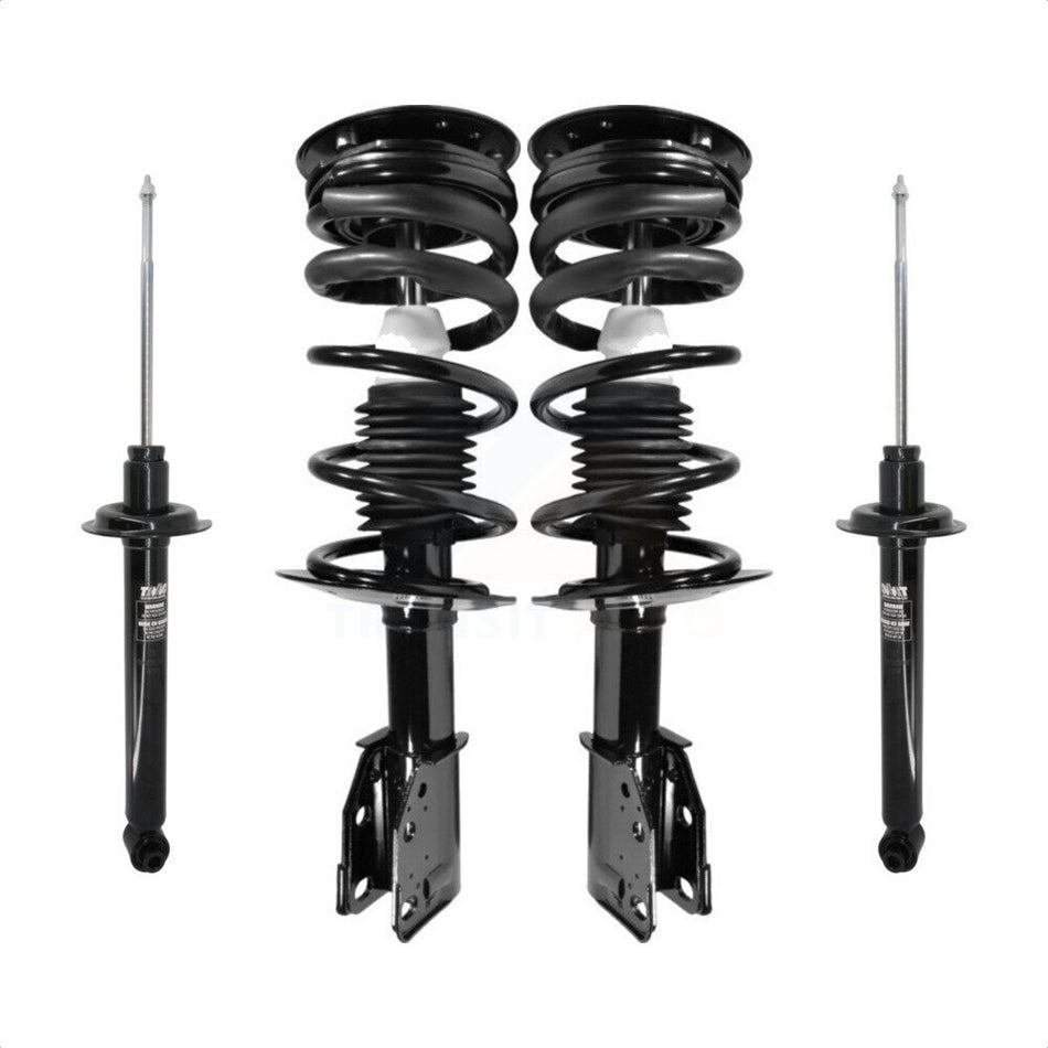 Front Rear Complete Suspension Shocks Strut And Coil Spring Mount Assemblies Kit For 1999-2005 Chevrolet Cavalier Pontiac Sunfire Second Edition Design - Left Right Side K78M-100314