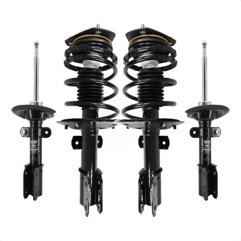Front Rear Complete Suspension Shocks Strut And Coil Spring Mount Assemblies Kit For 2004-2008 Pontiac Grand Prix With 17" Factory Wheels or 18" Left Right K78M-100320
