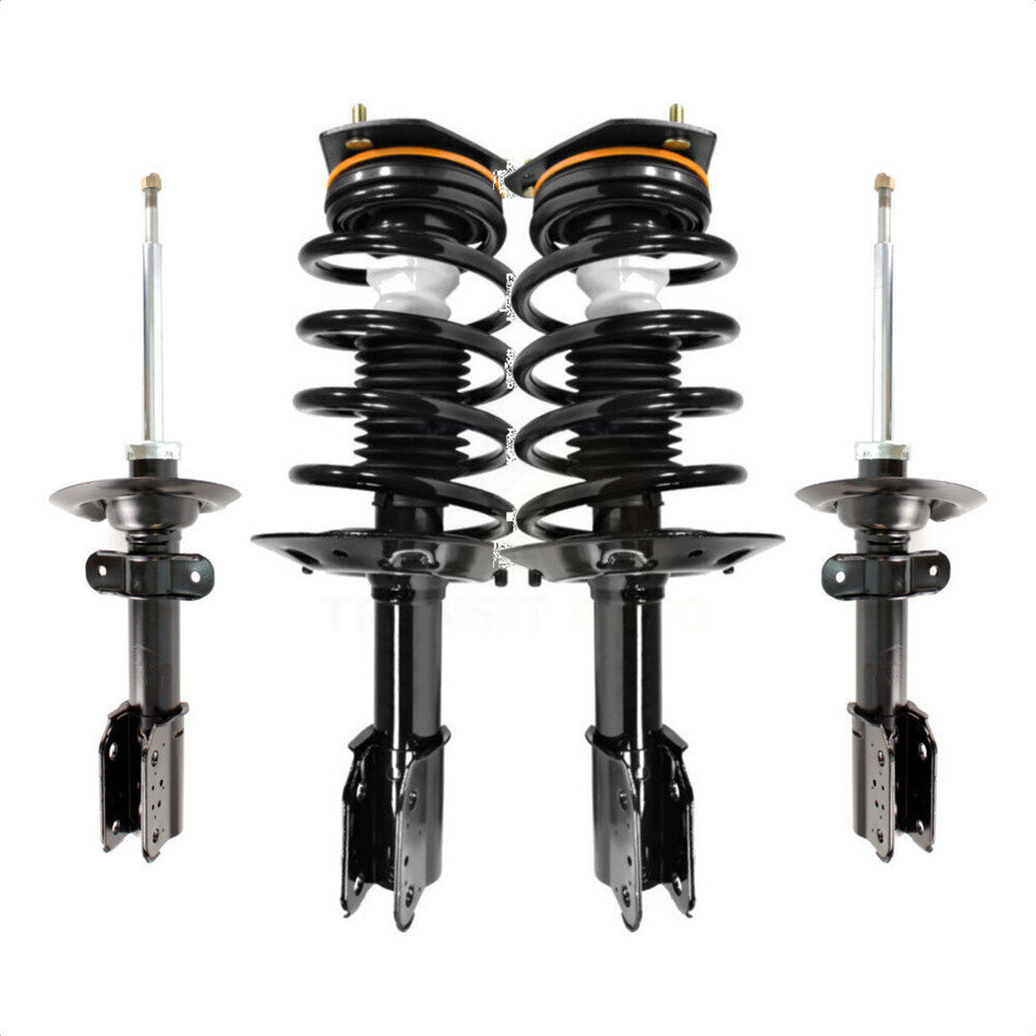 Front Rear Complete Suspension Shocks Strut And Coil Spring Mount Assemblies Kit For Chevrolet Impala Oldsmobile Intrigue - Left Right Side (Driver Passenger) K78M-100321
