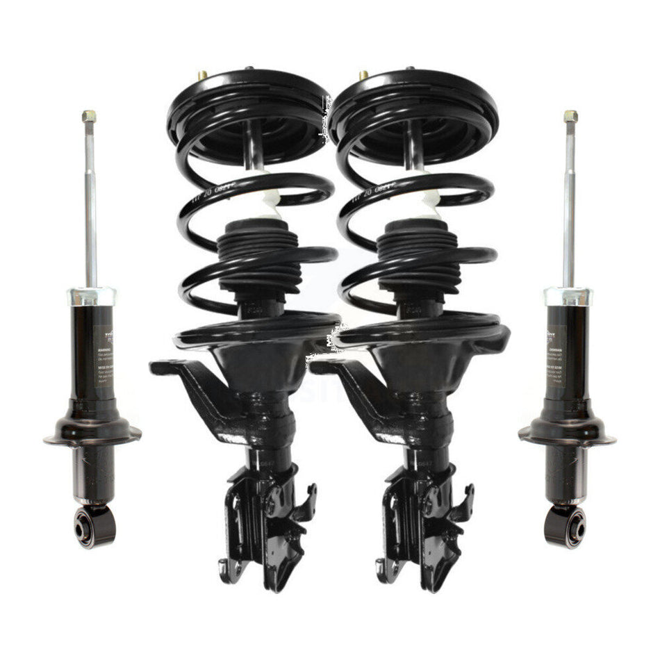 Front Rear Complete Suspension Shocks Strut And Coil Spring Mount Assemblies Kit For Honda Civic Acura EL - Left Right Side (Driver Passenger) K78M-100322