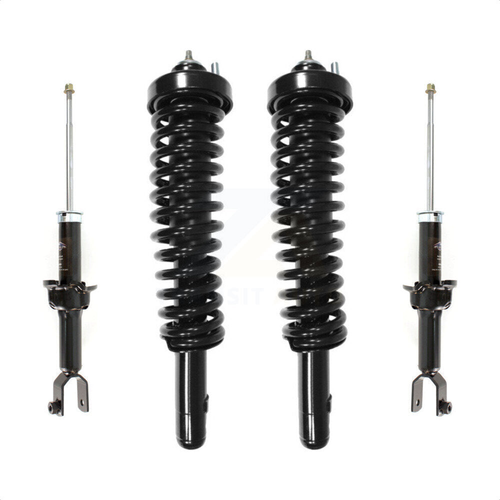 Front Rear Complete Suspension Shocks Strut And Coil Spring Mount Assemblies Kit For Honda Civic Acura EL - Left Right Side (Driver Passenger) K78M-100325 by Transit Auto