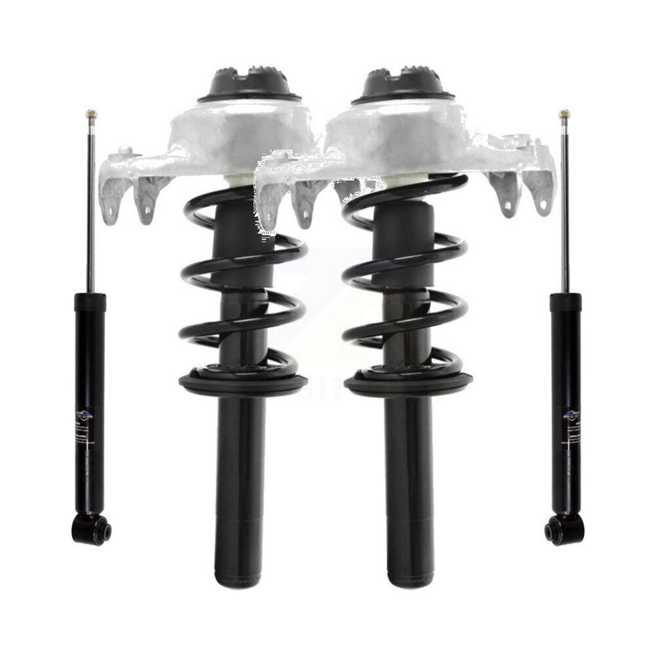 Front Rear Complete Suspension Shocks Strut And Coil Spring Mount Assemblies Kit For 2009 Audi A4 Quattro Excludes Sport Electronic Convertible - Left Right Side K78M-100327