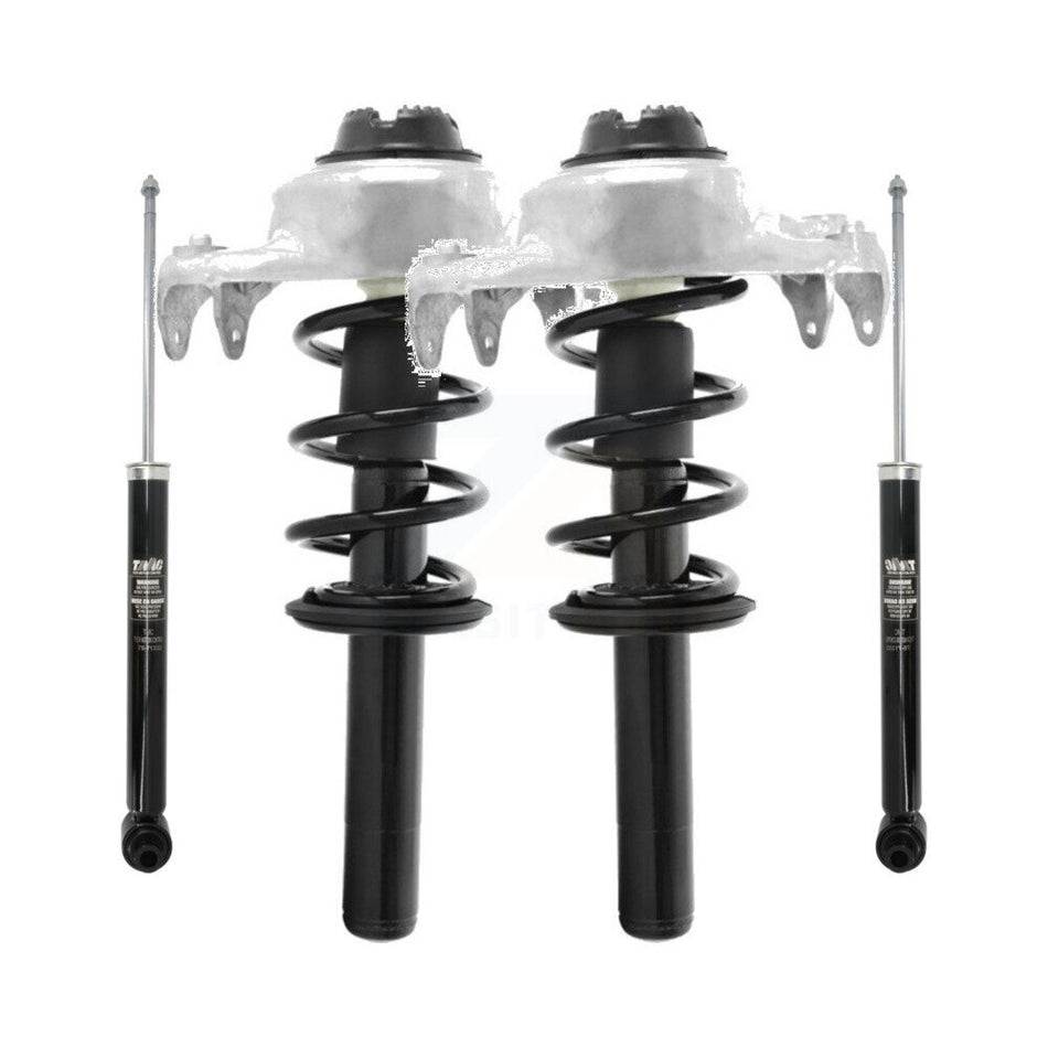 Front Rear Complete Suspension Shocks Strut And Coil Spring Mount Assemblies Kit For 2009 Audi A4 Quattro Excludes Sport Electronic Convertible - Left Right Side K78M-100327